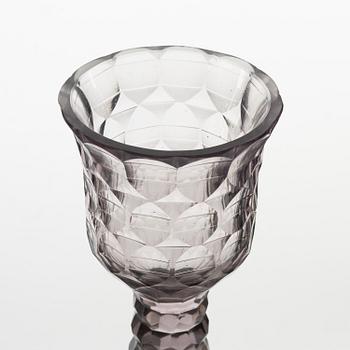 A pair of Anglo-irish cut-glass goblets, first part of the 19th century.