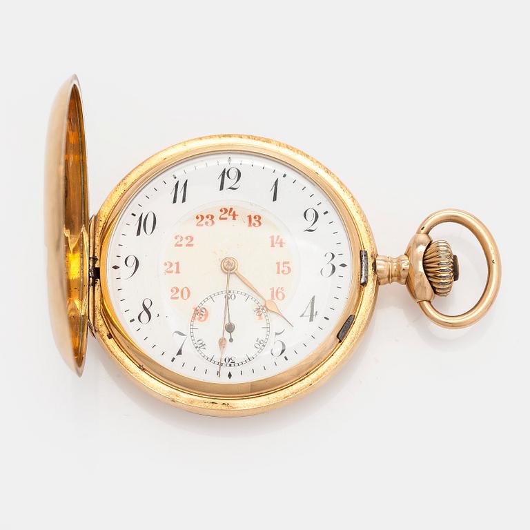 Pocket watch, hunter, 51.5 mm.