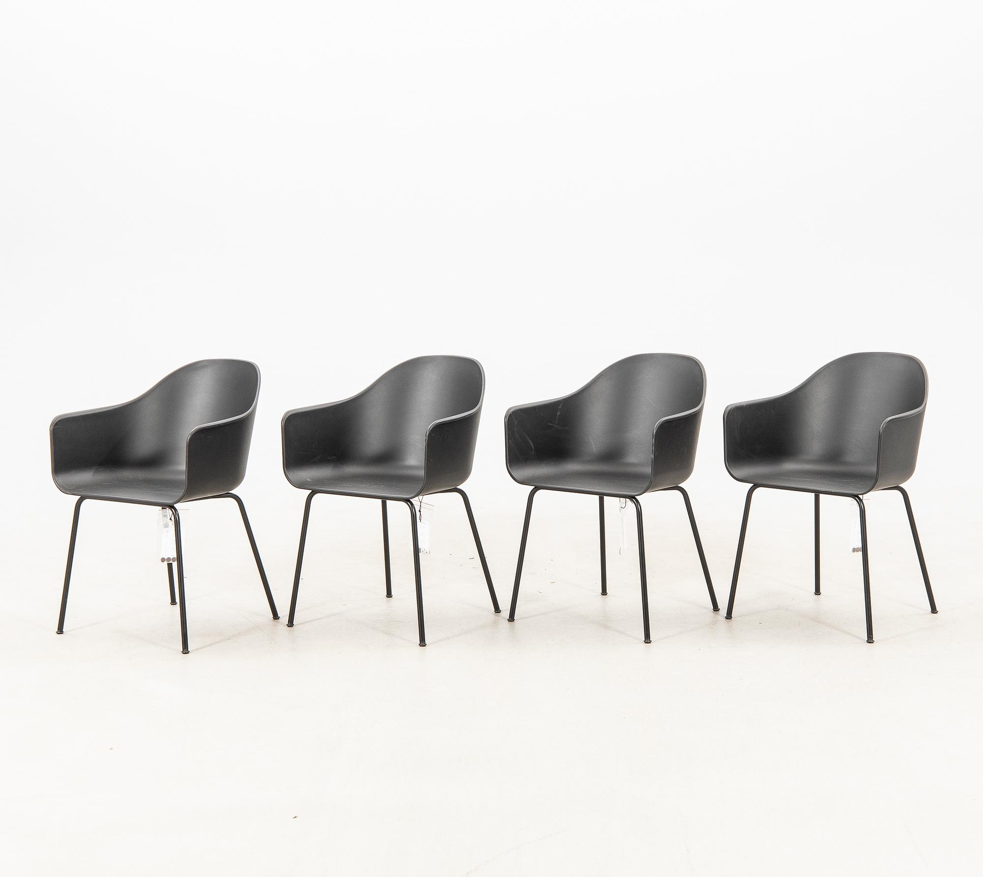 Norm Architects, armchairs, 4 pcs + 2, "Harbour dining chair", for Audo Copenhagen, 2020s.