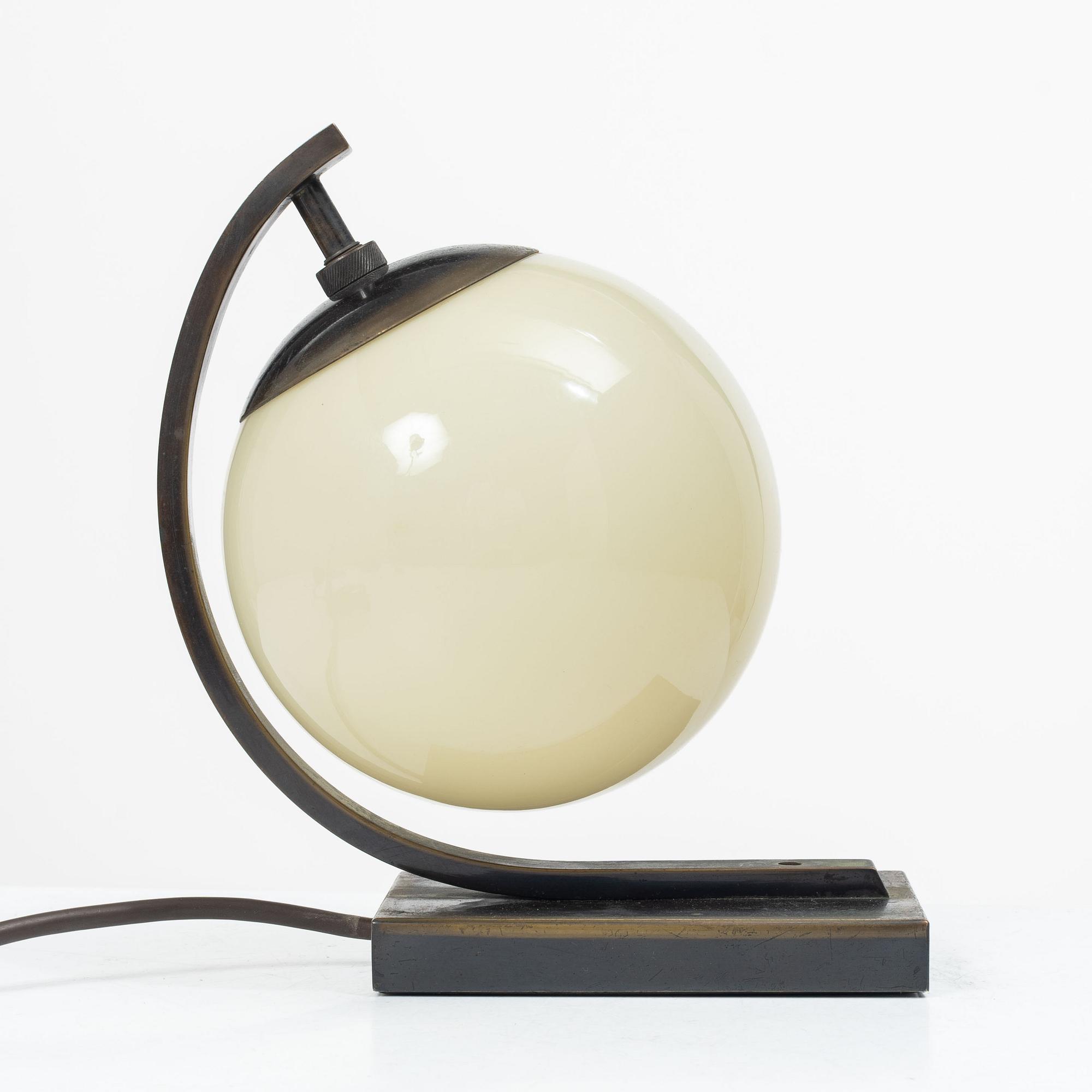 A table lamp, 1930s.