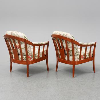 A pair of "Andorra" easy chairs from Bröderna Andersson, second half of 20th century.