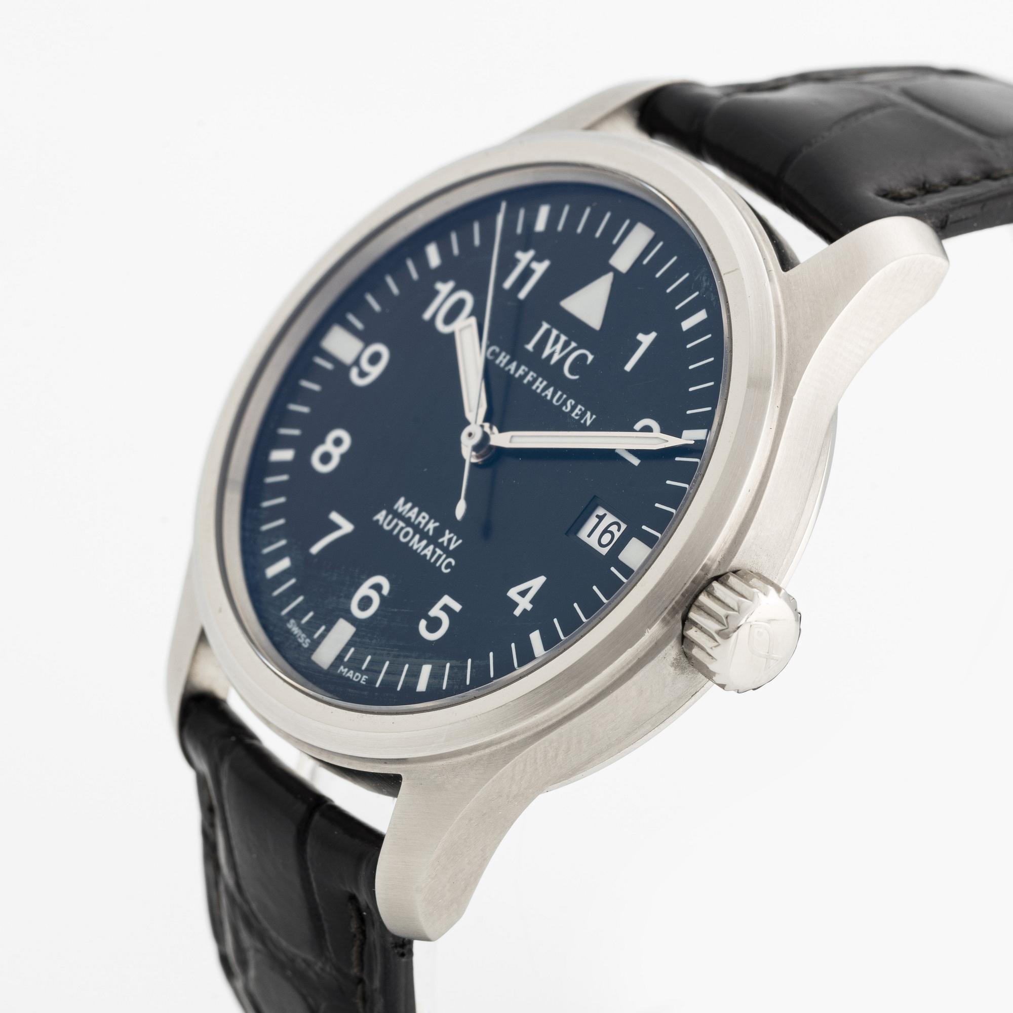 IWC Schaffhausen Mark XV wristwatch 38 mm. Bukowskis