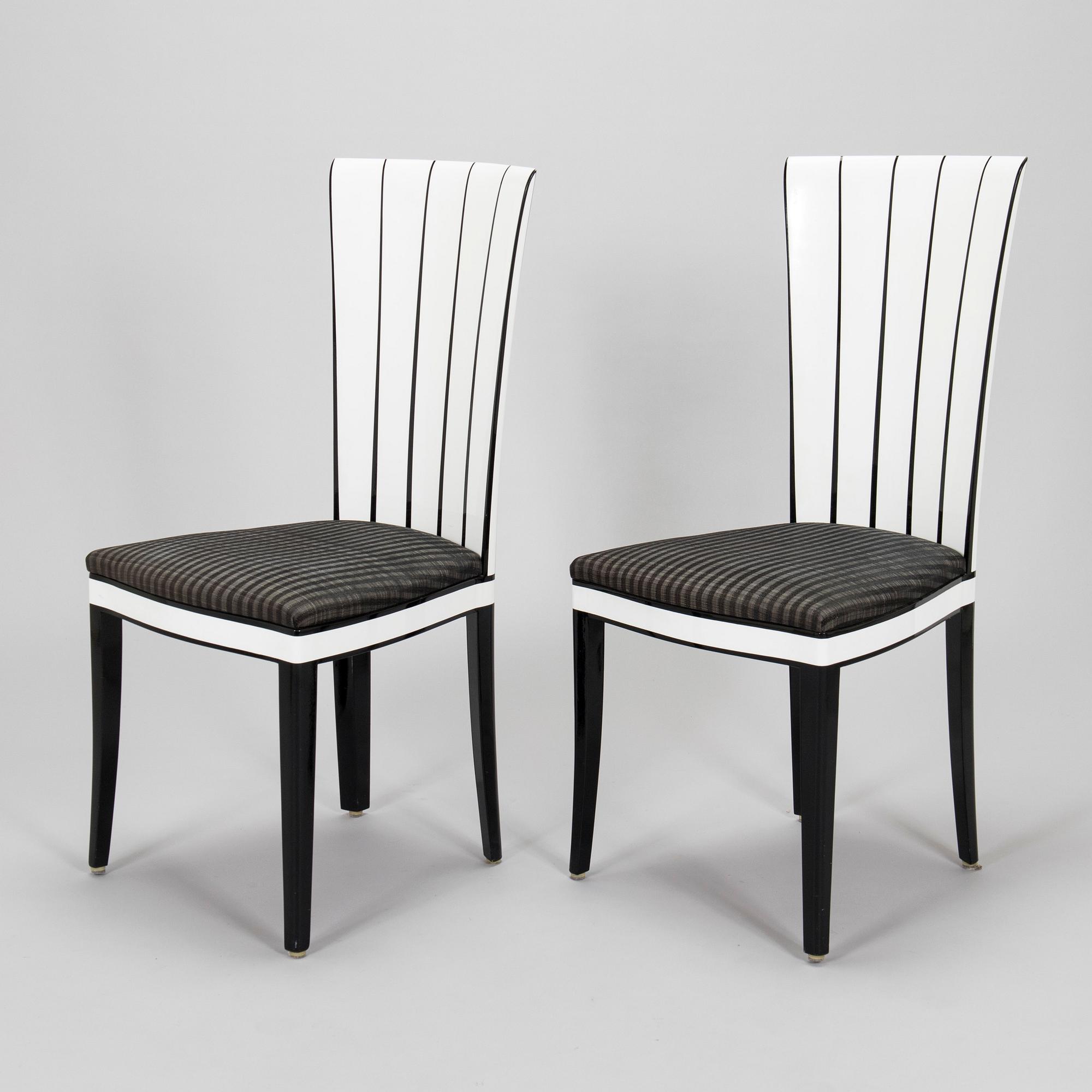 Eliel Saarinen, two 'Saarinen House Cranbrook' chairs, Adelta.