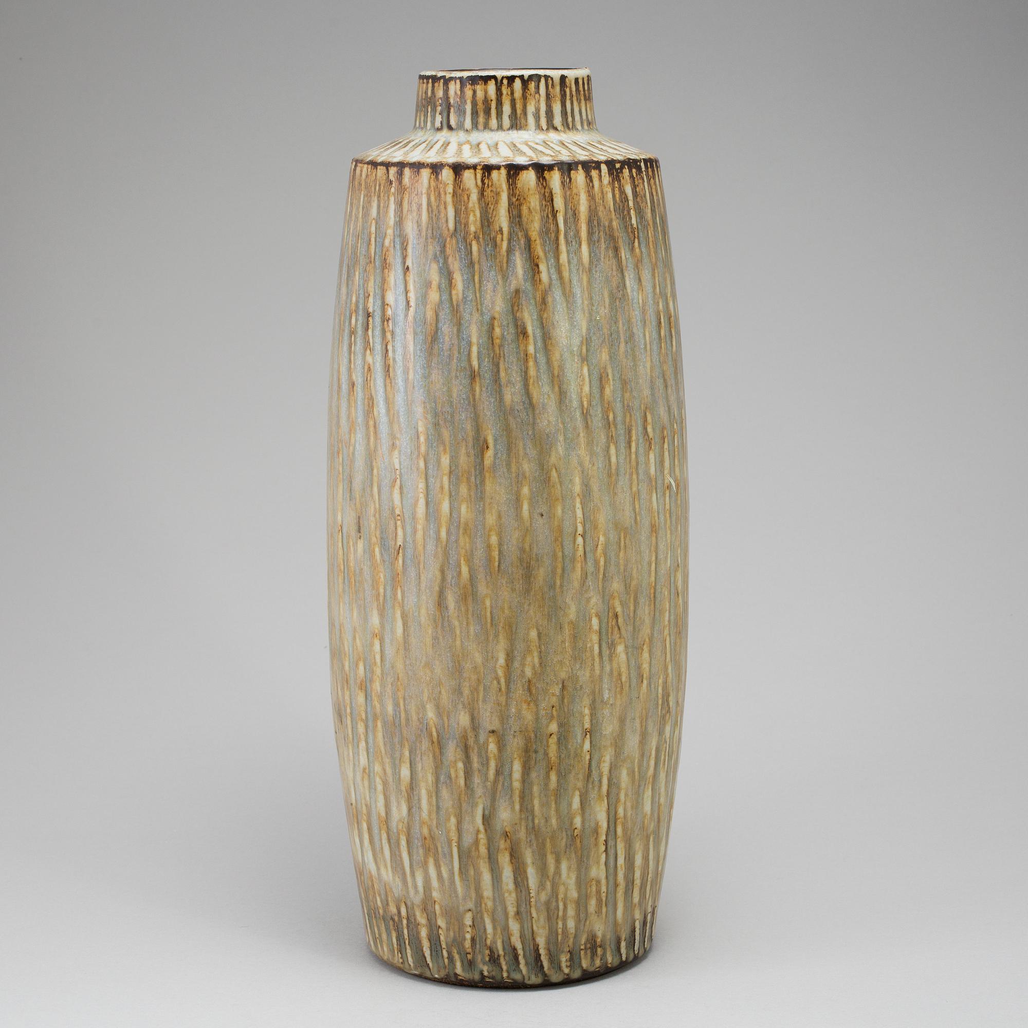A Gunnar Nylund stone ware floor vase "Rubus", Rörstrand.