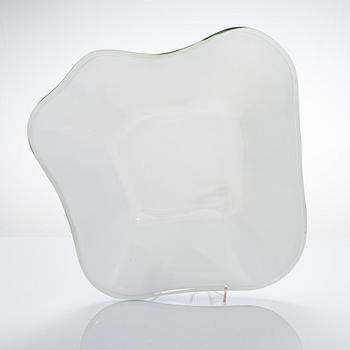 Alvar Aalto, One part of 1950's Aalto flower' glass sculpture signed Alvar Aalto Iittala.