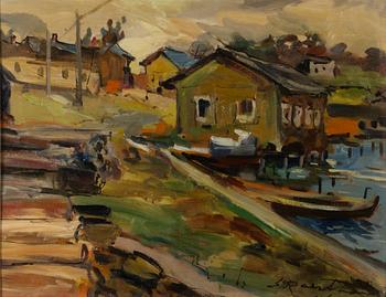 ERIK RAUTHOVI, oil on board, signed and dated-48.