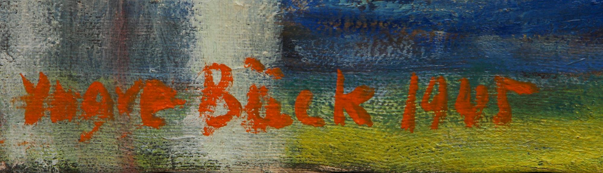 YNGVE BÄCK olja på duk, sign o dat 1945.