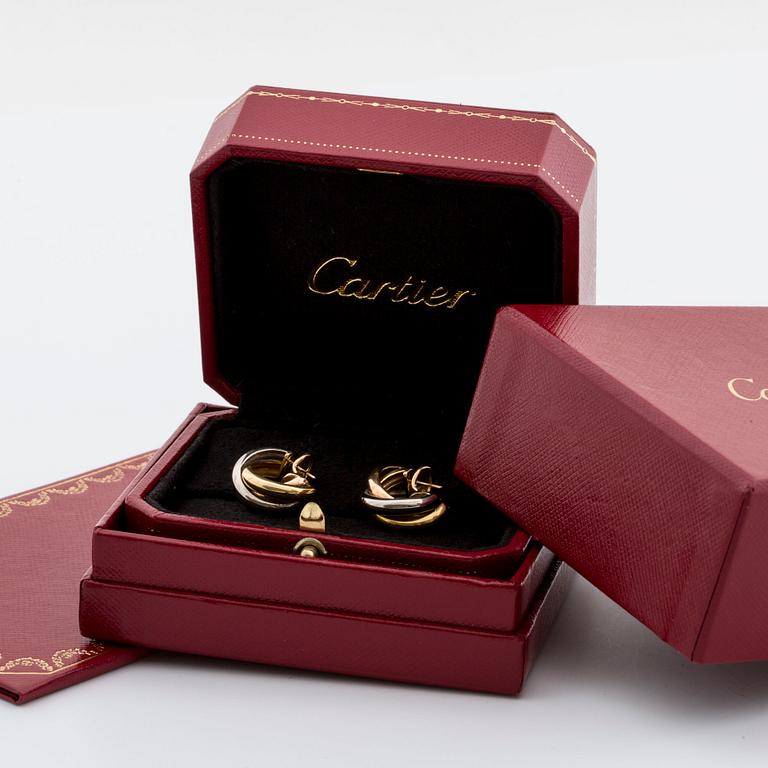 CARTIER EARRINGS "trinity" 18K gold.