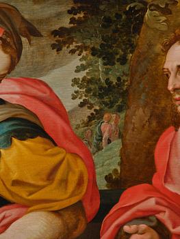 Frans Floris dä, hans krets, Jesus träffar den samariska kvinnan vid brunnen.