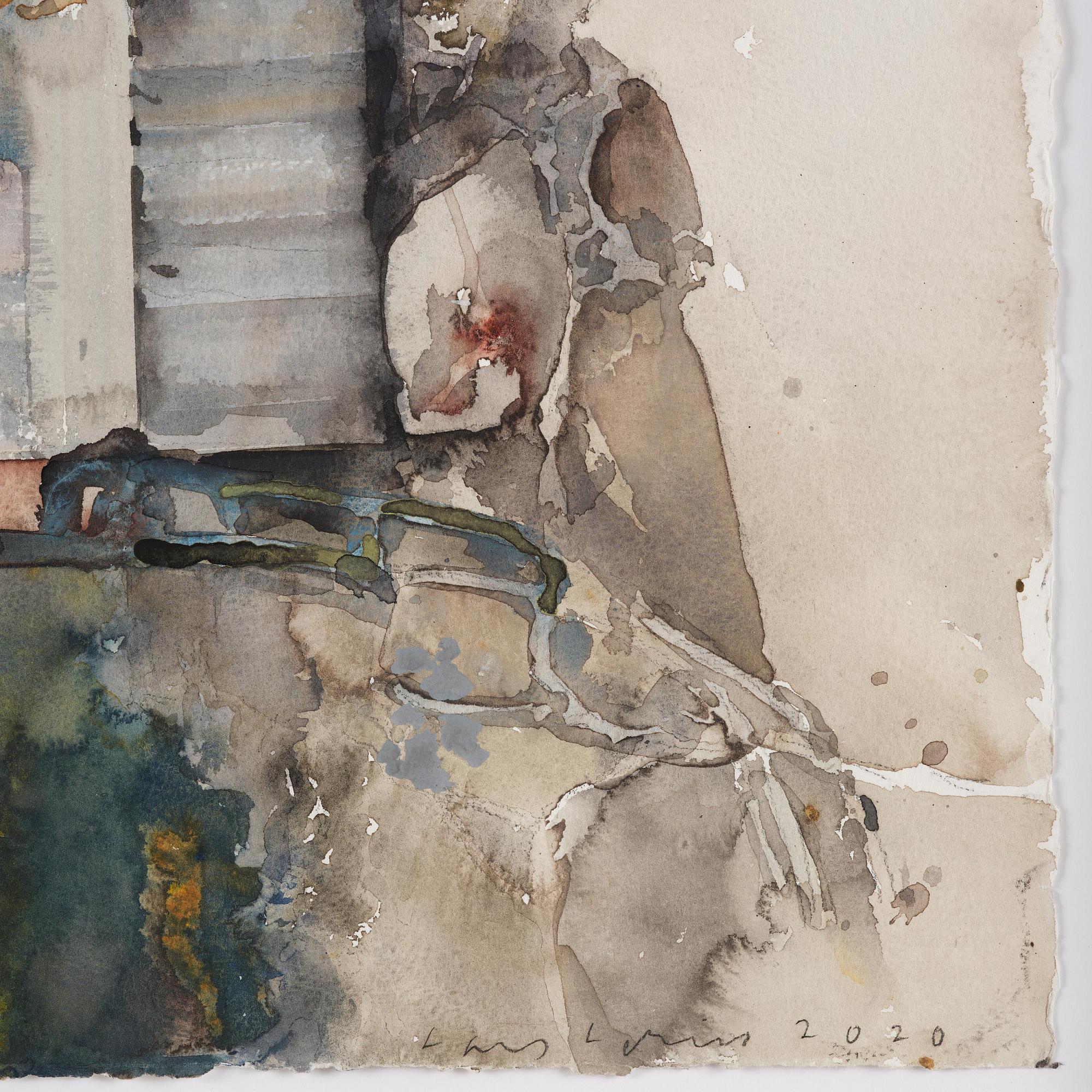 Lars Lerin, Fisherman's cabin, Lofoten.