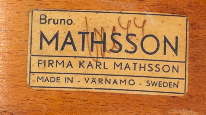 Bruno Mathsson, Vilfåtölj "Pernilla", Firma Karl Mathsson, 1944.