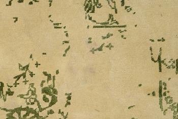 Rug, India, wool and silk with bamboo, approx. 230 x 173 cm.