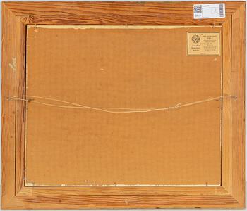 UNO VALLMAN, oil on panel, signed.