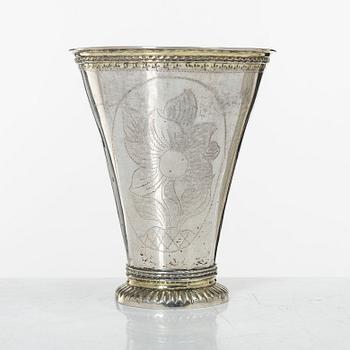 Christoffer Baumann, cup, silver, Hudiksvall 1791.