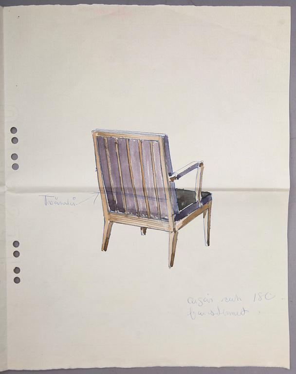 FÅTÖLJER, 1 par, AB Chamberts Möbelfabrik, 1959.