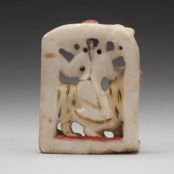 GUDOM, alabaster. Indien, 1800-tal.