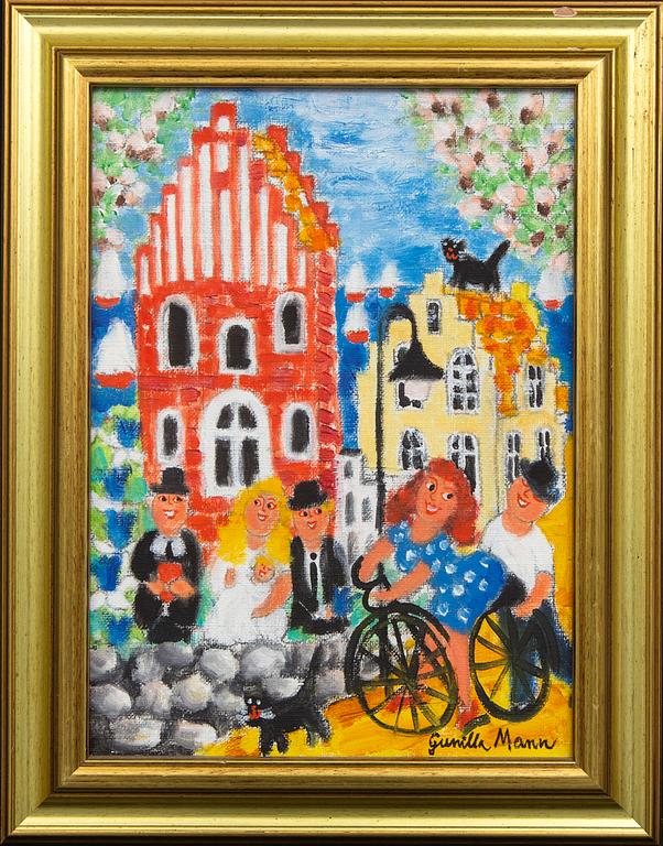 Gunilla Mann, oil on canvas signed.