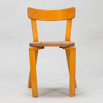 Alvar Aalto, pöytä "73" ja tuoleja, 4 kpl, malli 69, O.Y. Huonekalu-ja Rakennustyötehdas A.B. 1940-luku.