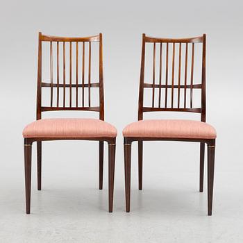 Svante Skogh, a 'Cortina' dining table and six chairs, Seffle Möbelfabrik, 1960's.