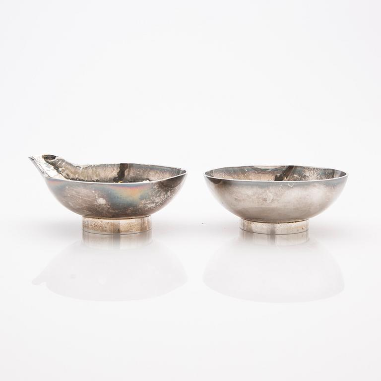 Elon Arenhill, Bowls, 2 pcs, sterling silver, Malmö, 1993.