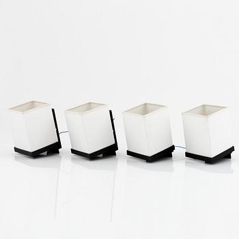 Stéphane Davidts, a group of 4+2 wall lights, Davidts Ligtning, 21st Century.