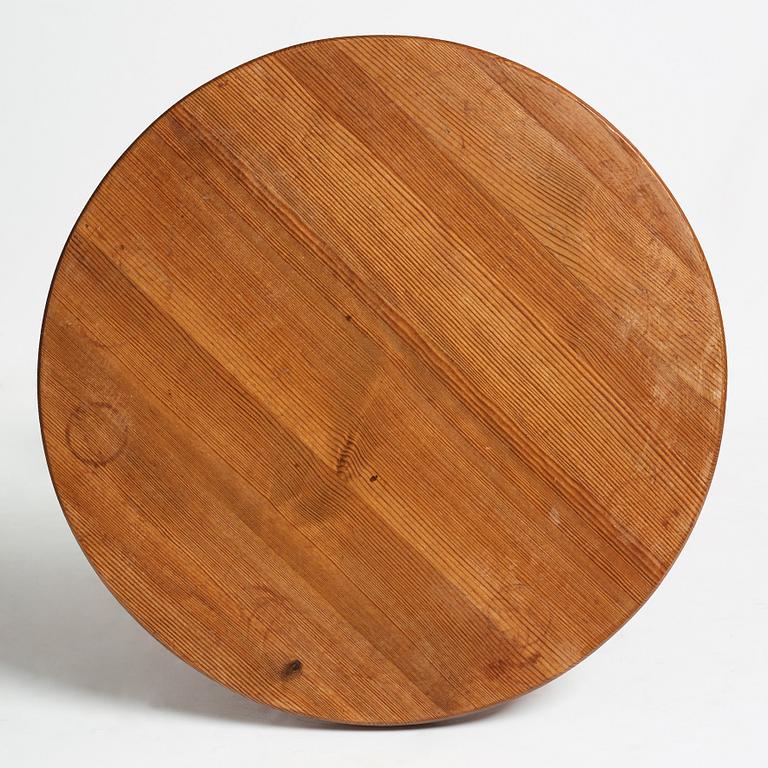 Axel Einar Hjorth, a stained pine "Lovö" table, Nordiska Kompaniet, Sweden 1930's.