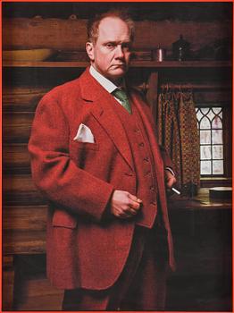 Peter Johansson, "Självporträtt i rött", 2012.