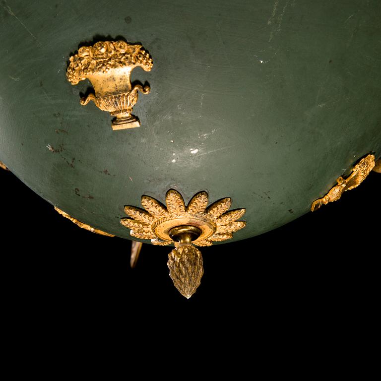An empire style ceiling lamp from around 1900.