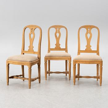 Three 'Hallunda' chairs, Ikea, 1990's, Gustavians style.