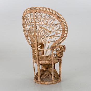a rattan chair, late 20th century,