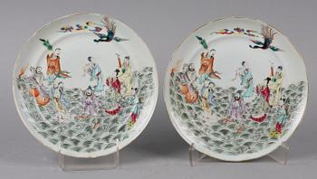 FAT, ett par, porslin, Kina, 1800-tal.