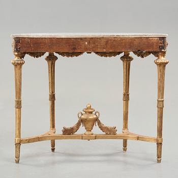 A Gustavian late 18th century console table.