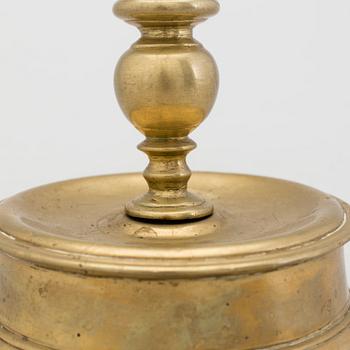 LJUSSTAKE, brons, 1600-tal.