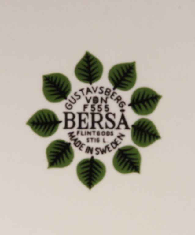 MATSERVIS, 37 delar, benporslin, "Berså" Stig Lindberg, Gustavsberg.