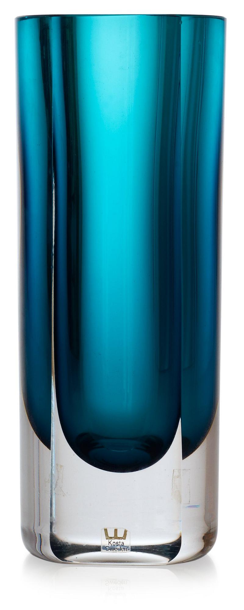 A Mona Morales Schildt "Ventana" glass vase, Kosta 1950's-60's.