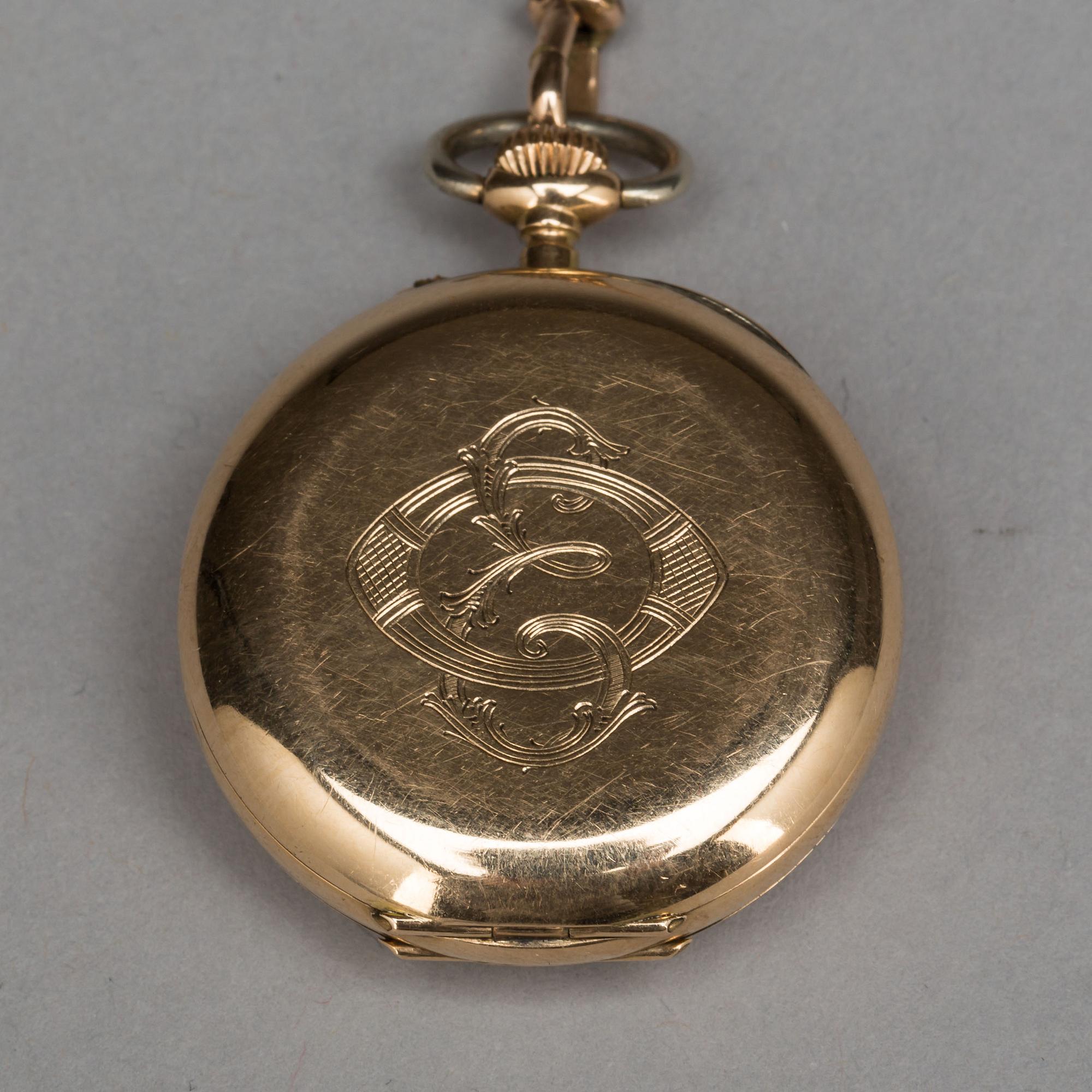 FICKUR, 14K guld, total vikt ca 24g.