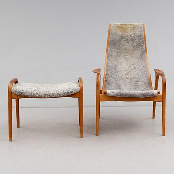 FÅTÖLJ MED FOTPALL "Lamino", Yngve Ekström, Swedese, 1900-talets andra hälft.