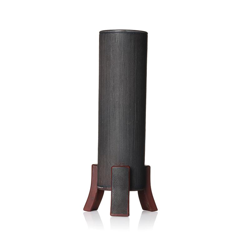 Wilhelm Kåge, a "Farsta" stoneware vase, Gustavsberg studio, Sweden 1957.