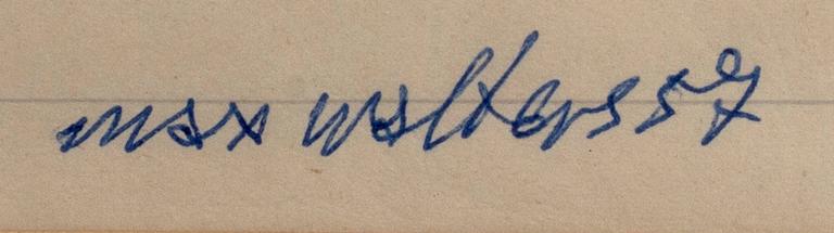 MAX WALTER SVANBERG, 2 bläckteckningar, signerad och daterade 57.