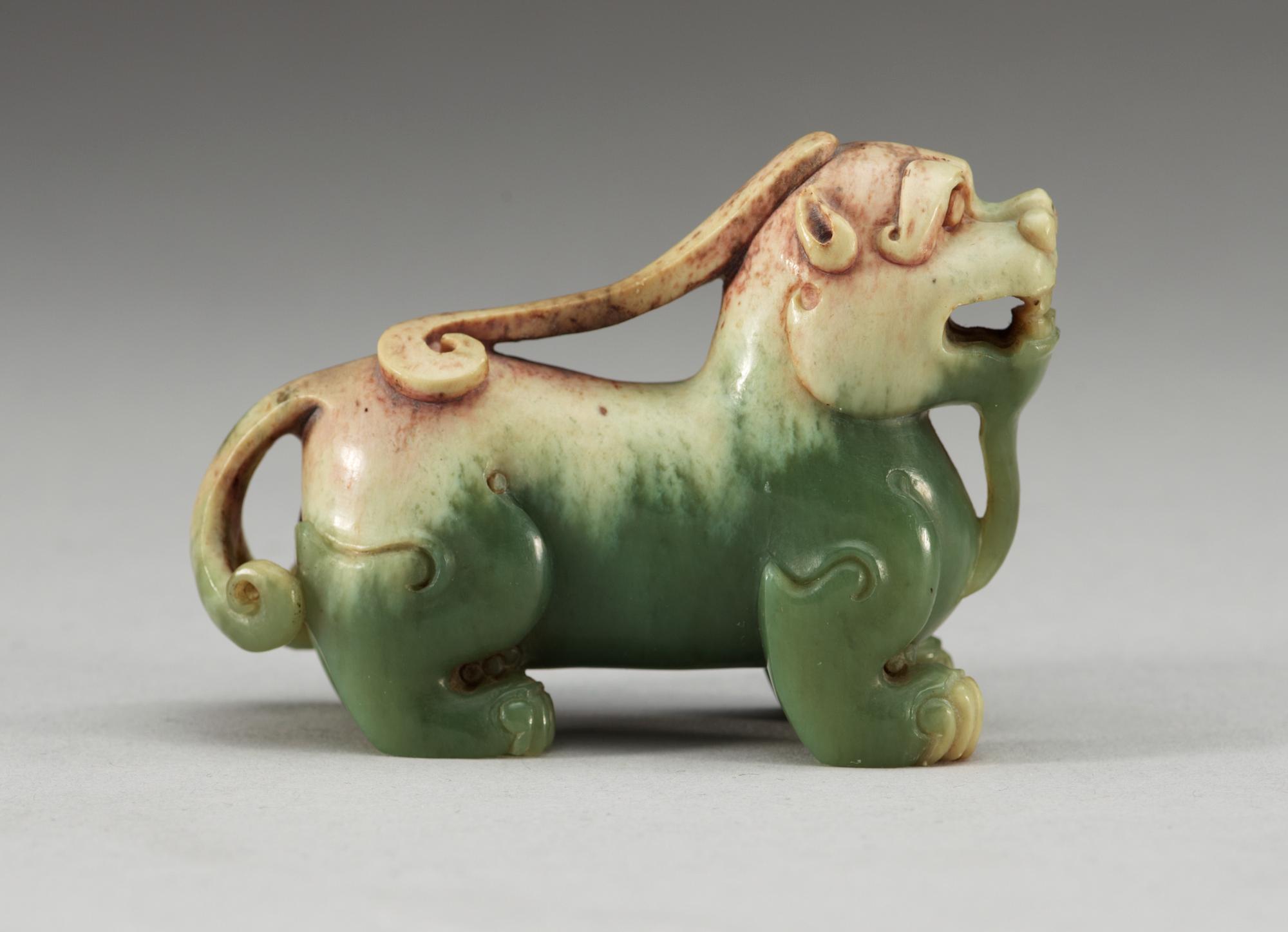 FIGURIN, nefrit. Qing dynastin.