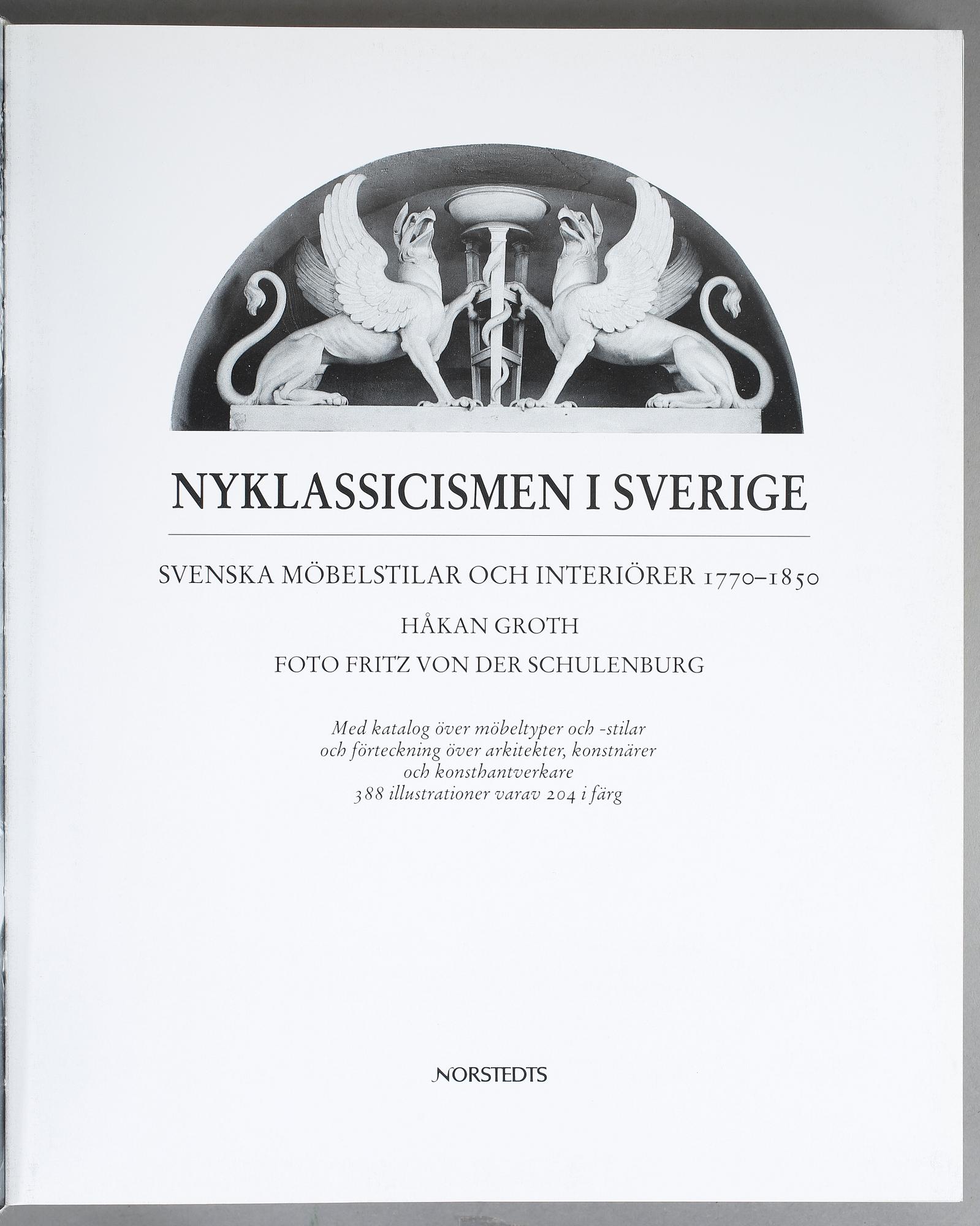 PARTI BÖCKER, kulturhistoria och möbler.