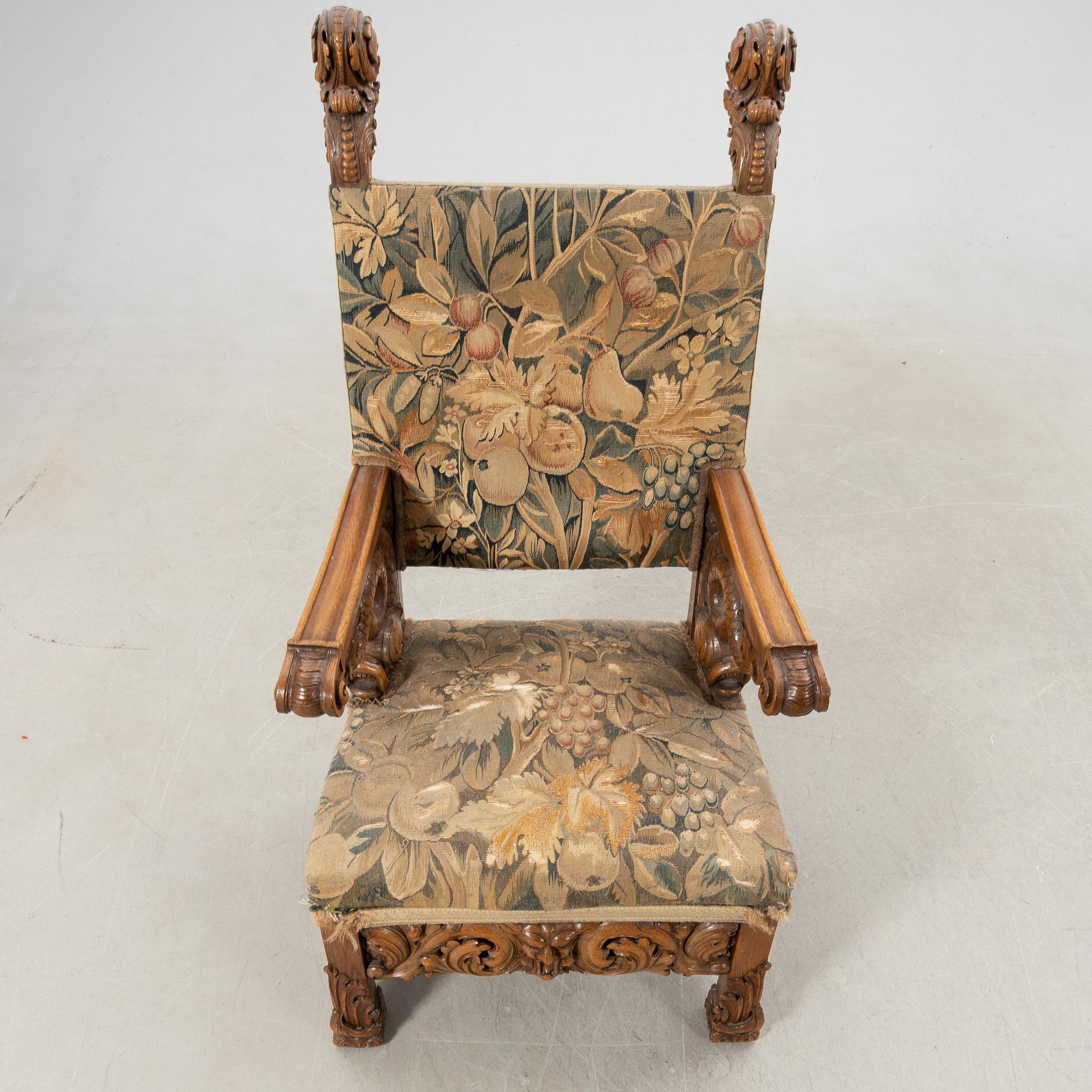 Armchair Baroque style first half of the 20th century.