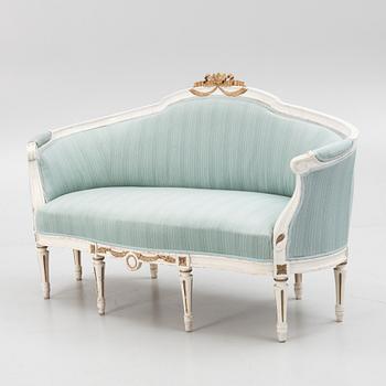 Sofa, Gustavian style, from around the year 1900.