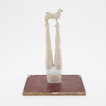 Linnéa Jörpeland, a plaster sculpture, signed and dated -99.
