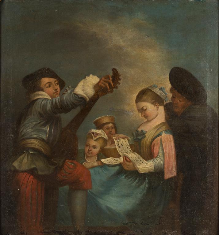 JEAN-ANTOINE WATTEAU, after, oil on canvas.