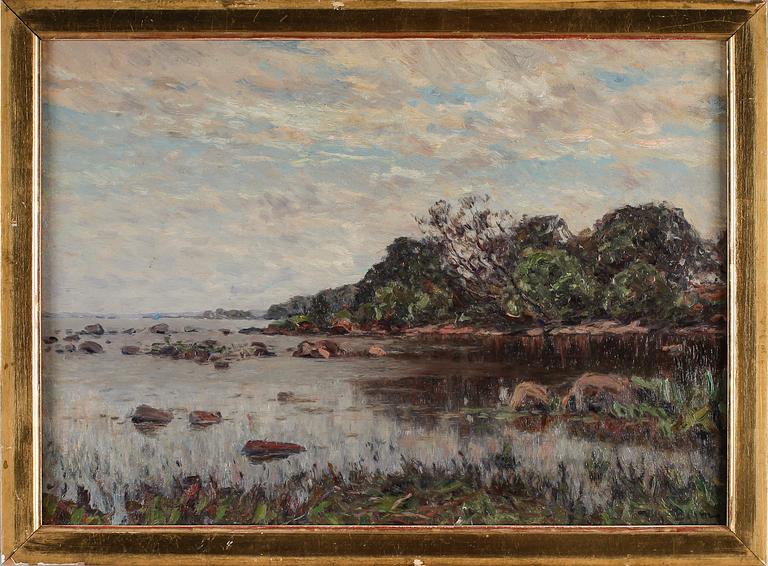 WILHELM BEHM, olja på duk, signerad.