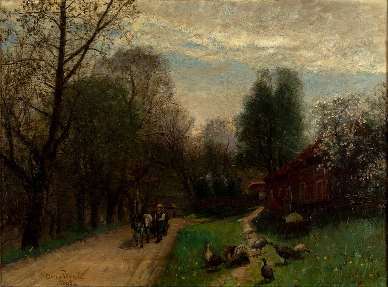 Oscar Törnå, oil on canvas, signed Oscar Törnå and dated 1883.