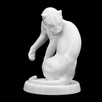 FIGURIN, porslin, Meissen.