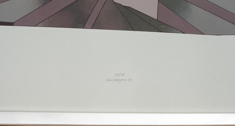 CARL MAGNUS, färgserigrafi, signerad -81 samt numrerad 75/175.