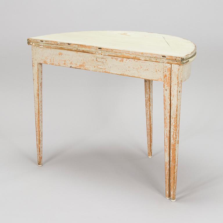 Bord / klaffbord, halvmåneform, 1800-tal.